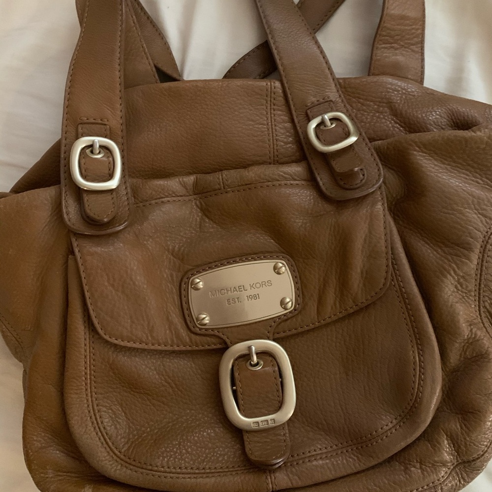 Michael Kors brown leather purse